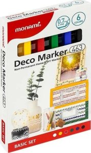 Marker akrylowy Deco 463 XF 6kol MONAMI 1