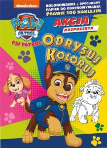 Psi Patrol. Odrysuj koloruj. Cztery łapy w akcji! 1