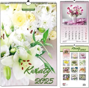 Kalendarz 2025 7 Plansz B3 Kwiaty 1