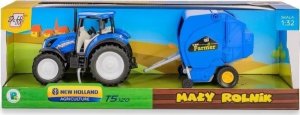 Traktor New Holland T5 z prasą do słomy 1:32 1