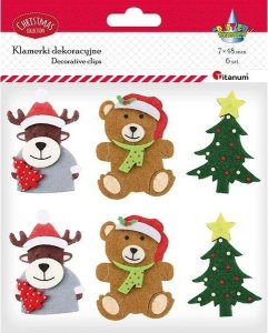 Klamerki drewniane Boże Narodzenie 1