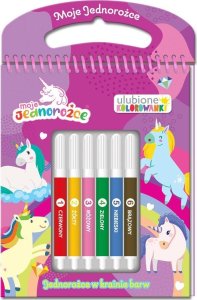 Moje jednorożce Ulubione kolorowanki 2. Jednorożce 1
