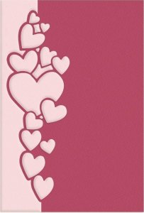 Wykrojnik - Border serca 11,2x3,9cm 1