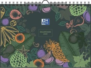 Kalendarz 2025 ścienny A4 Fruits OXFORD 1