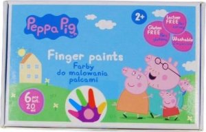 Farby do malowania palcami Świnka Peppa 6kol ASTRA 1