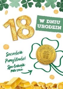 Karnet urodziny 18 1