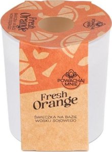 Świeczka sojowa Powąchaj mnie Fresh Orange biała 1