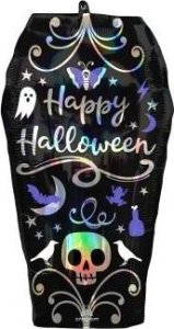 Balon foliowy SuperShape Iridescent Coffin 38x68cm 1