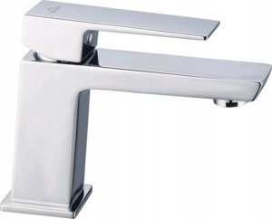 Washbasin faucet INVENA PAROS, low, chrome color 1