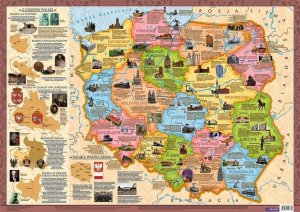Mapa Polska województwa (plakat) 1