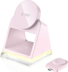 TECH-PROTECT QI15W-A43 3IN1 MAGNETIC MAGSAFE WIRELESS CHARGER BABY PINK 4