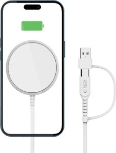 TECH-PROTECT QI15W-A44 MAGNETIC MAGSAFE WIRELESS CHARGER WHITE 2