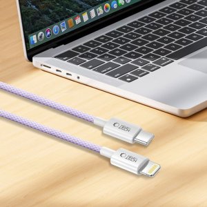 Kabel USB Tech-Protect USB-C - Lightning 1 m Fioletowy (5906302380930) 5