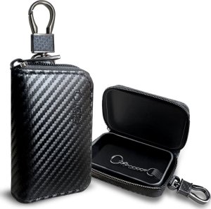 KLATKA FARADAYA TECH-PROTECT KLR300 POUCH KEYLESS RFID SIGNAL BLOCKER CASE CARBON 1