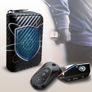 KLATKA FARADAYA TECH-PROTECT KLR300 POUCH KEYLESS RFID SIGNAL BLOCKER CASE CARBON 2