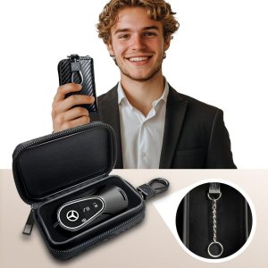 KLATKA FARADAYA TECH-PROTECT KLR300 POUCH KEYLESS RFID SIGNAL BLOCKER CASE CARBON 4