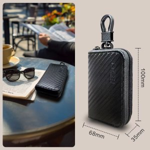 KLATKA FARADAYA TECH-PROTECT KLR300 POUCH KEYLESS RFID SIGNAL BLOCKER CASE CARBON 7