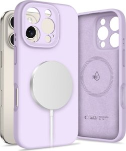 TECH-PROTECT LIQUID SILICONE MAGSAFE IPHONE 16 PRO MAUVE 1