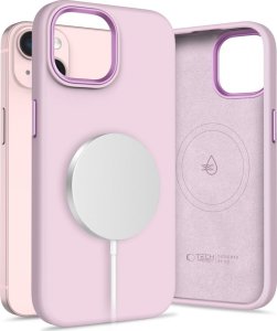 TECH-PROTECT SILICONE PURE MAGSAFE IPHONE 15 PINK PEARL 1