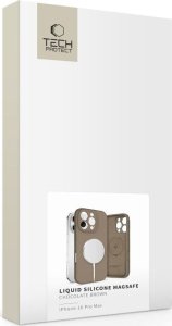 TECH-PROTECT LIQUID SILICONE MAGSAFE IPHONE 16 PRO MAX CHOCOLATE BROWN 4