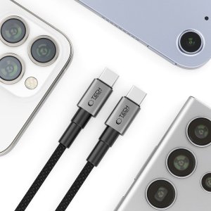 Kabel USB Tech-Protect USB-C - USB-C 0.25 m Szary (5906302380800) 4