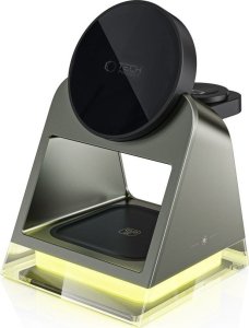 TECH-PROTECT QI15W-A43 3IN1 MAGNETIC MAGSAFE WIRELESS CHARGER BLACK 3