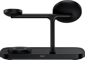 TECH-PROTECT QI15W-A45 3IN1 MAGNETIC MAGSAFE WIRELESS CHARGER BLACK 5