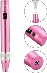 DERMA PRO Bezprzewodowy Derma Pen urządzenie do Mezoterapii + 12 Kartridży 12
