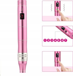 DERMA PRO Bezprzewodowy Derma Pen urządzenie do Mezoterapii + 12 Kartridży 2