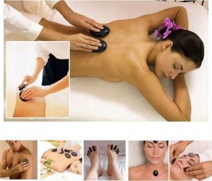 Masażer Eleeels Zestaw do masażu gorącymi kamieniami bazalt 7