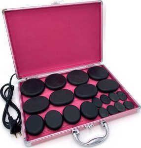 Masażer Eleeels Zestaw do masażu gorącymi kamieniami bazalt 8