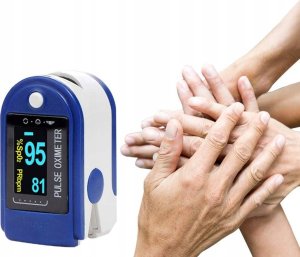 Medyczny Pulsoksymetr z OLED - Napalcowy Pomiar Pulsu i Saturacji Braders 12