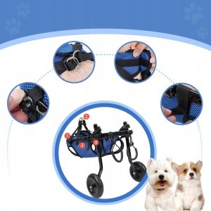 Wózek inwalidzki dla psów średnich ras - tylne łapy, rozmiar M Braders 2