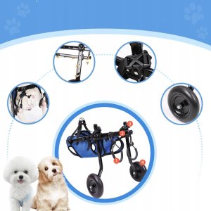 Wózek inwalidzki dla psów średnich ras - tylne łapy, rozmiar M Braders 3