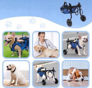 Wózek inwalidzki dla psów średnich ras - tylne łapy, rozmiar M Braders 6