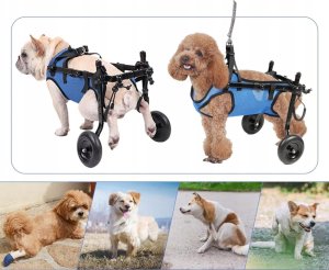 Wózek inwalidzki dla psów średnich ras - tylne łapy, rozmiar M Braders 8