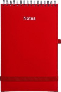 Notes A5 Vivella na spirali z gumką czerwony 1