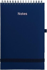 Notes A5 Vivella na spirali z gumką granatowy 1