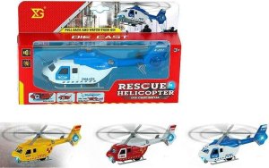 Helikopter śmigłowiec metalowy światło dźwięk MIX 1