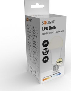 Solight LED žárovka, klasický tvar, 15W, E27, 4000K, 220°, 1650lm 3