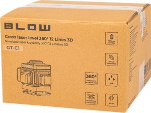 50-232# Miernik niwelator gt-c1 blow laser krzyżowy poziomica - 12 liniowy 3d 5