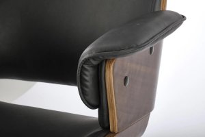 Fotel biurowy WEBER orzech/czarny HALMAR 12