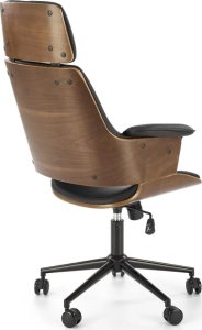 Fotel biurowy WEBER orzech/czarny HALMAR 2
