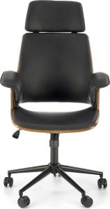 Fotel biurowy WEBER orzech/czarny HALMAR 3