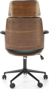 Fotel biurowy WEBER orzech/czarny HALMAR 5