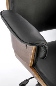 Fotel biurowy WEBER orzech/czarny HALMAR 7