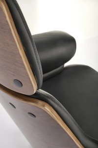 Fotel biurowy WEBER orzech/czarny HALMAR 8