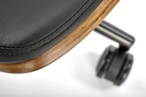 Fotel biurowy WEBER orzech/czarny HALMAR 10