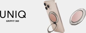 UNIQ Gripfit 360 Magnetic Mount&Kickstand Magnetic Holder pink/blush pink 4