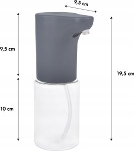 Bezdotykowy dozownik mydła, PR-540 GR Szary 300 ml, do rodka do dezynfekcji, IPX4 7